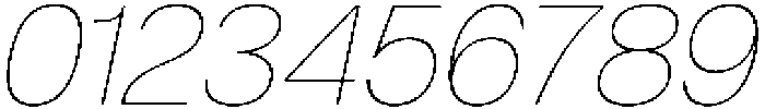 Denova Thin Italic otf (100) Font OTHER CHARS