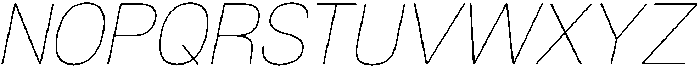 Denova Thin Italic otf (100) Font UPPERCASE