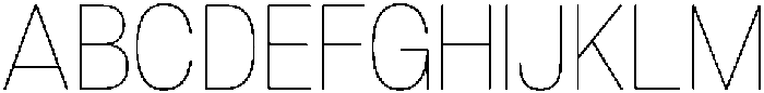 Denova Thin Semi Condenced otf (100) Font