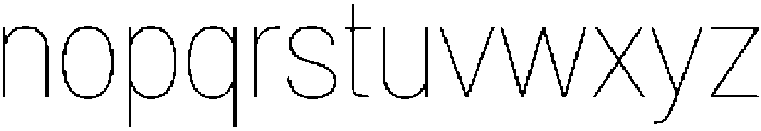 Denova Thin Semi Condenced otf (100) Font LOWERCASE