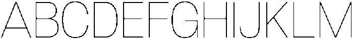 Denova Thin otf (100) Font UPPERCASE
