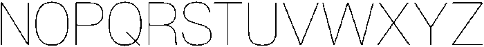 Denova Thin otf (100) Font UPPERCASE