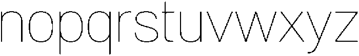 Denova Thin otf (100) Font LOWERCASE