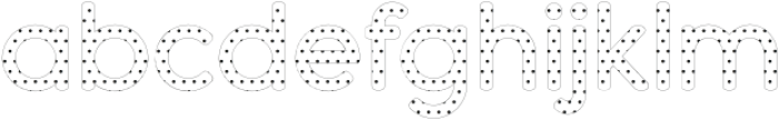 Dense Dots 3 otf (400) Font LOWERCASE