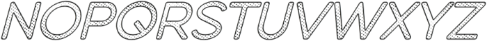 Dense Italic Dots 2 otf (400) Font UPPERCASE