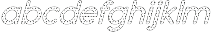 Dense Italic Dots 3 otf (400) Font LOWERCASE