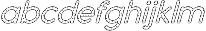 Dense Italic Dots 4 otf (400) Font LOWERCASE