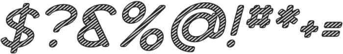 Dense Italic Lines 1 otf (400) Font OTHER CHARS