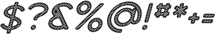 Dense Italic Lines 2 otf (400) Font OTHER CHARS