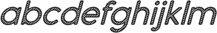 Dense Italic Lines 2 otf (400) Font LOWERCASE