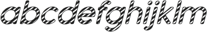 Dense Italic Lines 3 otf (400) Font LOWERCASE