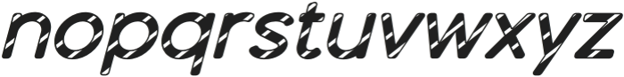 Dense Italic Lines 5 otf (400) Font LOWERCASE