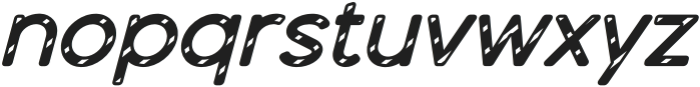 Dense Italic Lines 6 otf (400) Font LOWERCASE