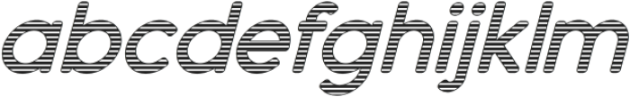 Dense Italic Lines 7 otf (400) Font LOWERCASE