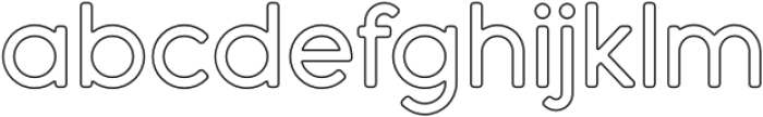 Dense Outline 3 otf (400) Font LOWERCASE