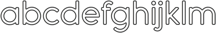 Dense Outline 4 otf (400) Font LOWERCASE