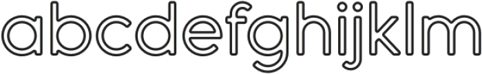 Dense Outline 5 otf (400) Font LOWERCASE