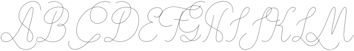 Dense Script 1 otf (400) Font UPPERCASE