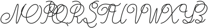 Dense Script 3 otf (400) Font UPPERCASE