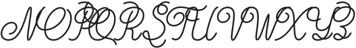 Dense Script 4 otf (400) Font UPPERCASE