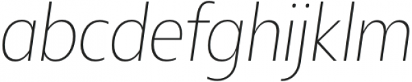 Departura ExtraLight Italic otf (200) Font LOWERCASE