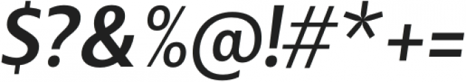 Departura SemiBold Italic otf (600) Font OTHER CHARS