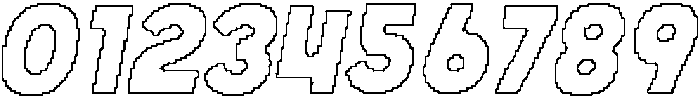 Derian Pixel Outline otf (400) Font OTHER CHARS