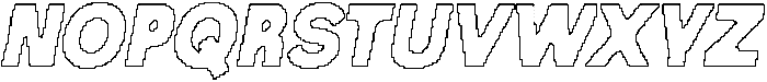 Derian Pixel Outline otf (400) Font UPPERCASE