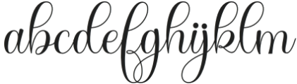 Derlina Script Regular otf (400) Font LOWERCASE