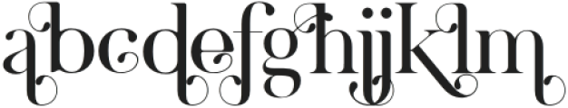 Derojela Regular otf (400) Font LOWERCASE