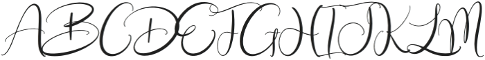 Deryttha otf (400) Font UPPERCASE