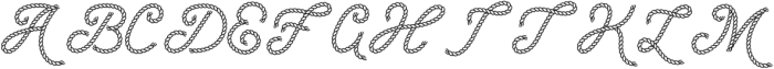 Desert Rope Regular otf (400) Font UPPERCASE