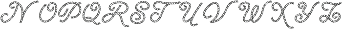 Desert Rope Regular otf (400) Font UPPERCASE