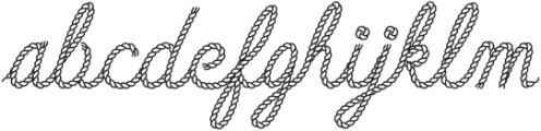 Desert Rope Regular otf (400) Font LOWERCASE