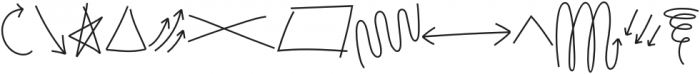 Designer Dingbats Doodles otf (400) Font LOWERCASE