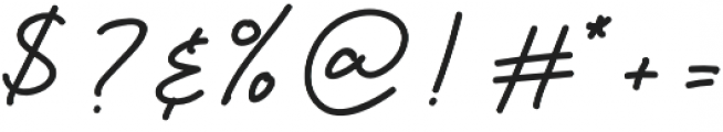 Designer Signature Regular otf (400) Font OTHER CHARS