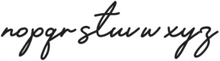 Designer Signature otf (400) Font LOWERCASE