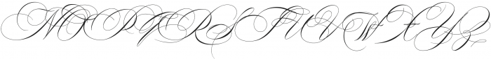Desirable Calligraphy Regular otf (400) Font UPPERCASE