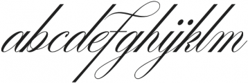 Desirable Calligraphy Regular otf (400) Font LOWERCASE