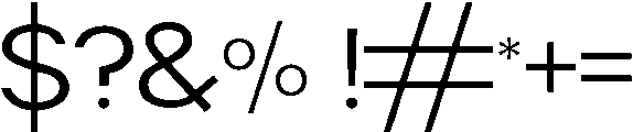 Desire otf (400) Font OTHER CHARS