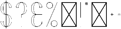 Desislava Outline otf (400) Font OTHER CHARS