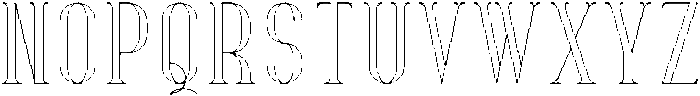 Desislava Outline otf (400) Font UPPERCASE