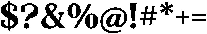 Desrige otf (400) Font OTHER CHARS