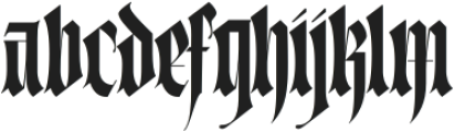 Destroyers otf (400) Font LOWERCASE
