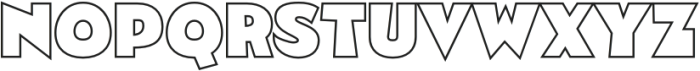 Detroit Comic Outline otf (400) Font LOWERCASE