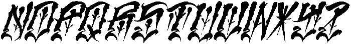 Detroit Regular otf (400) Font UPPERCASE