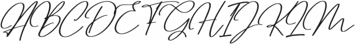 Dettreon Smith Italic otf (400) Font UPPERCASE