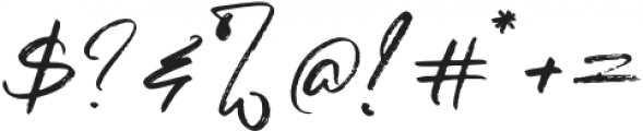 Deutschland Signature Font Regular otf (400) Font OTHER CHARS