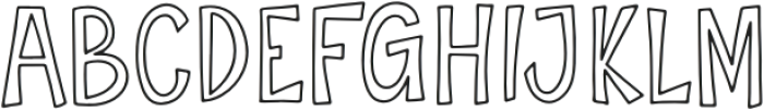 Deux Brother Outline otf (400) Font UPPERCASE