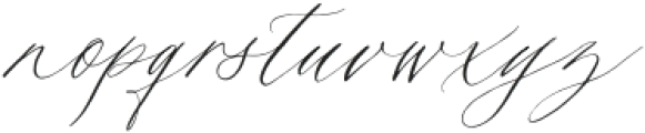Deuxieme Script otf (400) Font LOWERCASE